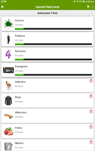 Spanish Flash Cards with 408 C screenshot 4