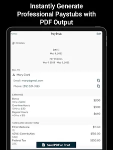 PayStub: PaySlip PDF Generator screenshot 12