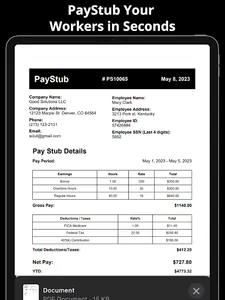 PayStub: PaySlip PDF Generator screenshot 14