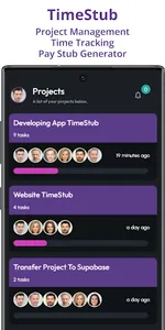 TimeStub: Project Management screenshot 0