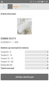 Mijn Artex mobile screenshot 1