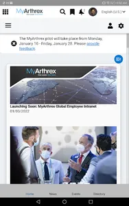 MyArthrex Intranet screenshot 4