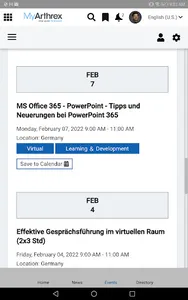 MyArthrex Intranet screenshot 9
