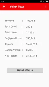 Yolluk Harcırah Hesapla screenshot 3