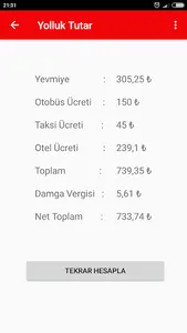 Yolluk Harcırah Hesapla screenshot 4