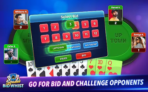 Bid Whist Classic: Spades Game screenshot 12