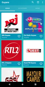 Guyane radios online screenshot 2