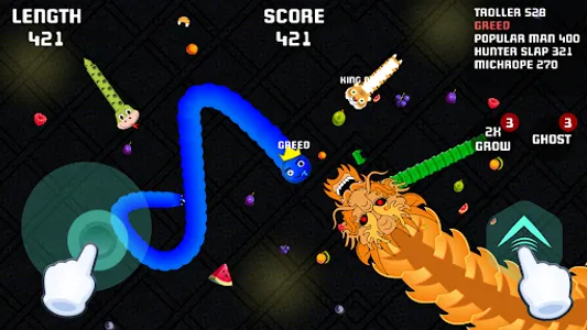 Worms io Gusanos Snake Game screenshot 0