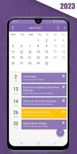 Sri Lanka Calendar screenshot 0