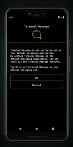 Terminal Message screenshot 0