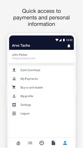 arvo.tacho screenshot 2
