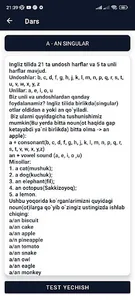Ingliz Tilini O'rganamiz screenshot 3