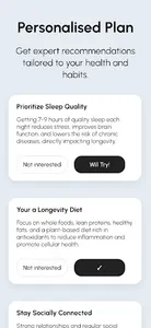 Longevity Compass: Live longer screenshot 1