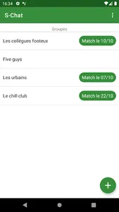 sChat - Organisez vos matchs d screenshot 1