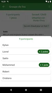 sChat - Organisez vos matchs d screenshot 2