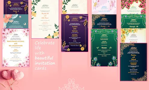 Muslim Wedding Card Maker screenshot 0