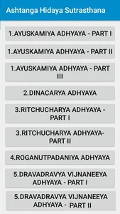 Ashtanga Hridaya Sutrasthana screenshot 1