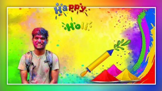 Happy Holi Photo Frame Editor screenshot 2