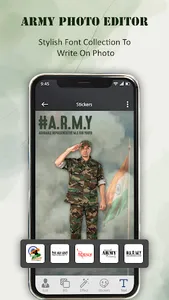 Army Suit Photo Editor screenshot 4