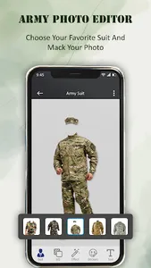 Army Suit Photo Editor screenshot 5