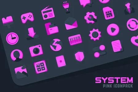 Atom Pink IconPack screenshot 1