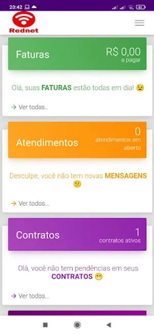 Rednet Central do Assinante screenshot 4