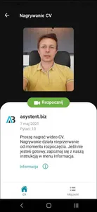 Asystent.biz - Video CV record screenshot 3