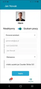 Asystent.biz - Video CV record screenshot 4