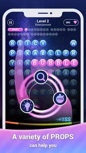 Scrolling Words Bubble Game screenshot 1