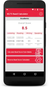 IELTS Band Score Calculator screenshot 1