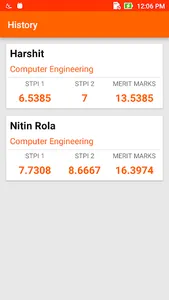 GTU D2D Admission STPI Calc screenshot 4