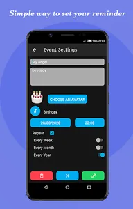 Remind Me - Event Reminder screenshot 2