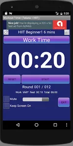 Workout Timer (Tabata + HIIT) screenshot 0