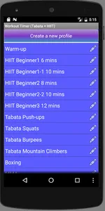 Workout Timer (Tabata + HIIT) screenshot 1