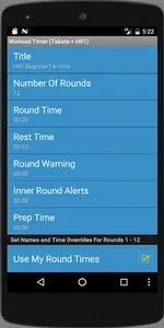 Workout Timer (Tabata + HIIT) screenshot 2