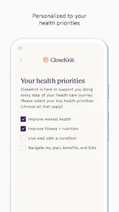 CloseKnit Health screenshot 1