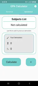 GPA Calculator - (A-F)/(0-100) screenshot 3
