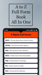 A To Z Full Forms Abbreviation screenshot 0