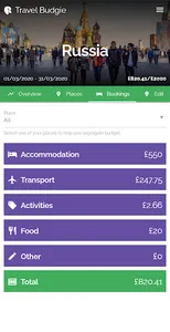 Travel Budgie screenshot 1