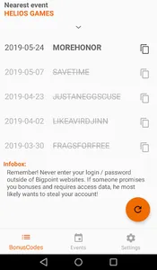 DSOBonusCode - Bonus Codes for screenshot 0
