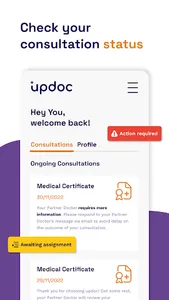 Updoc - Med Cert & Scripts screenshot 2