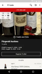 Fitzgerald Wine Auctions screenshot 1