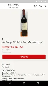 Fitzgerald Wine Auctions screenshot 2