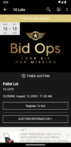 Bid Ops screenshot 1