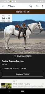EquineAuction screenshot 1