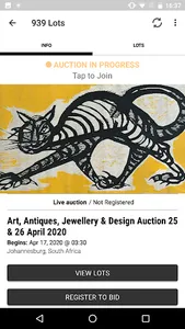 Russell Kaplan Auctioneers screenshot 1