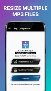 Mp3 Compressor & Resizer screenshot 1