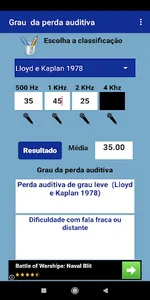Calculadora de Audiologia screenshot 2