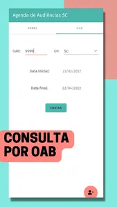 Agenda de Audiências SC screenshot 2