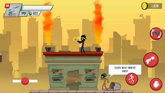 Stickman vs Zombies screenshot 5